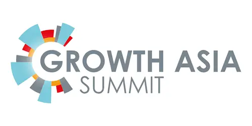 Growth Asia Summit logo with a multicolored circular icon to the left of the 'GROWTH ASIA SUMMIT' text.